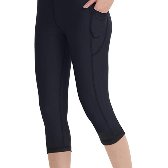 Zeronic yoga pants Capri leggings with pockets NWT size xxl - Picture 3 of 6